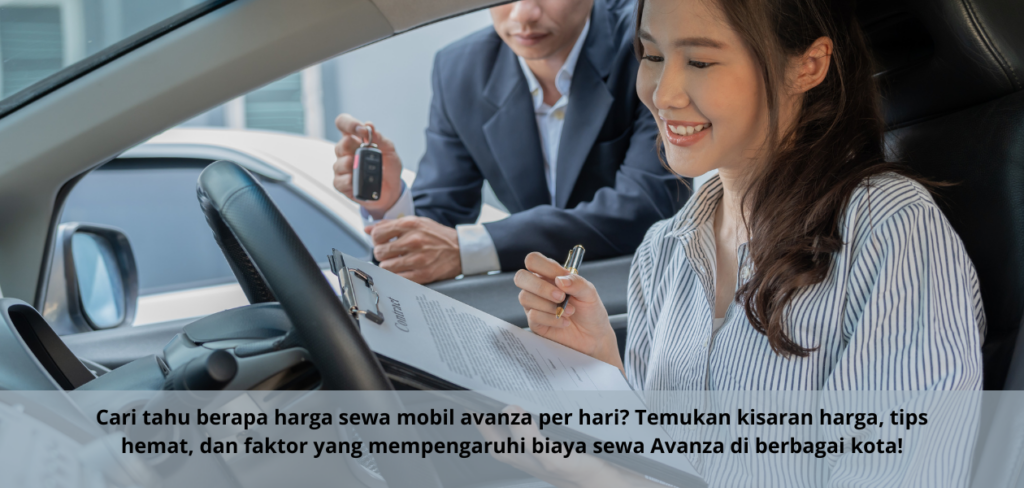 Berapa harga sewa mobil avanza per hari?
